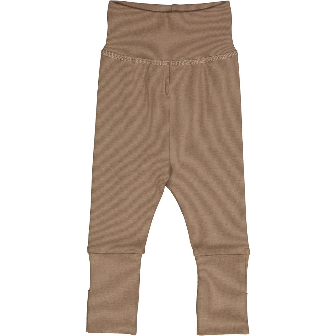 Müsli Rib Pants Walnut - Newborn Baby Broekje - Bruin 2