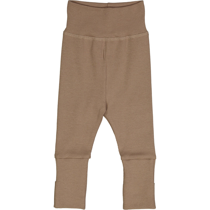 Müsli Rib Pants Walnut - Newborn Baby Broekje - Bruin 2