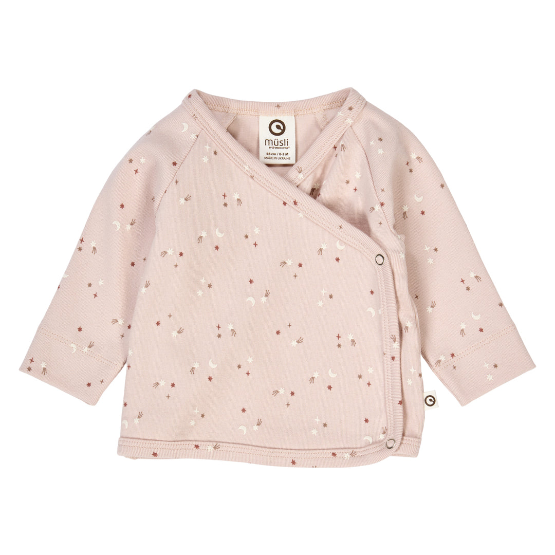 Müsli Rib Stars Cardigan Nightingale - Baby Vestje - Roze 1