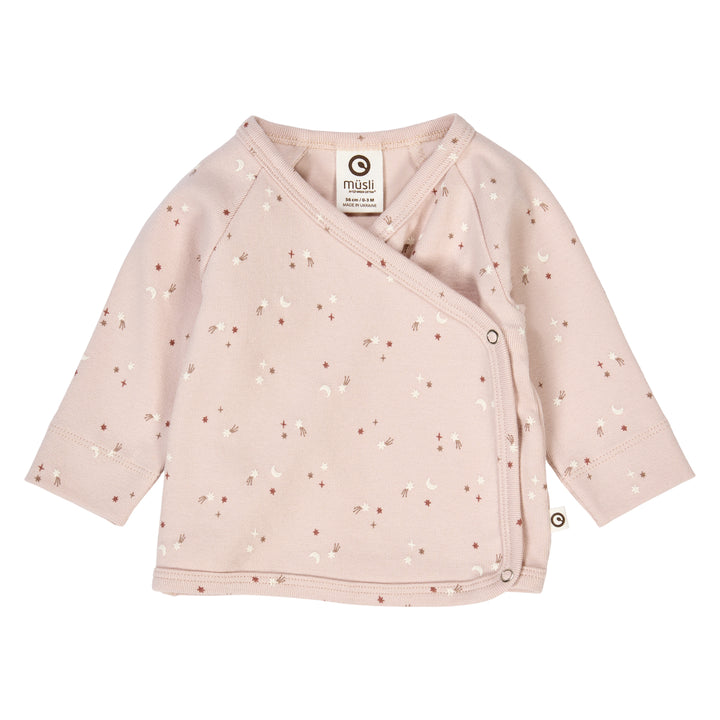 Müsli Rib Stars Cardigan Nightingale - Baby Vestje - Roze 1