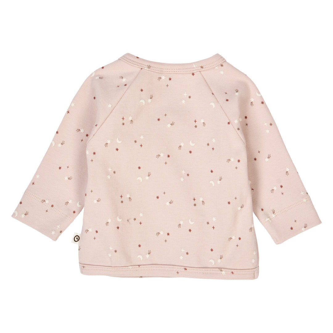Müsli Rib Stars Cardigan Nightingale - Baby Vestje - Roze 2