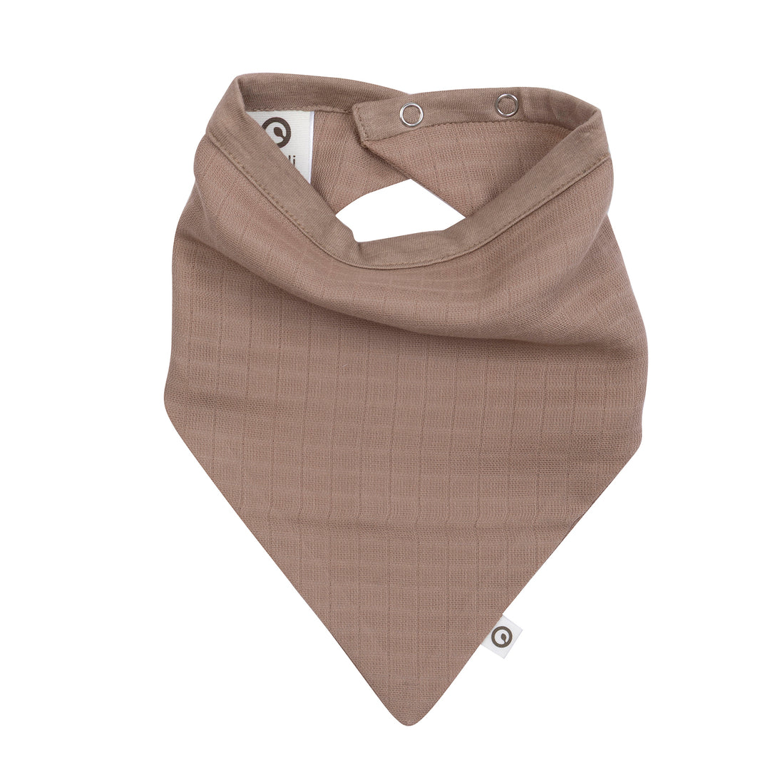 Müsli Solid Muslin Slabbetje - Baby Slabbetje - Bruin 1