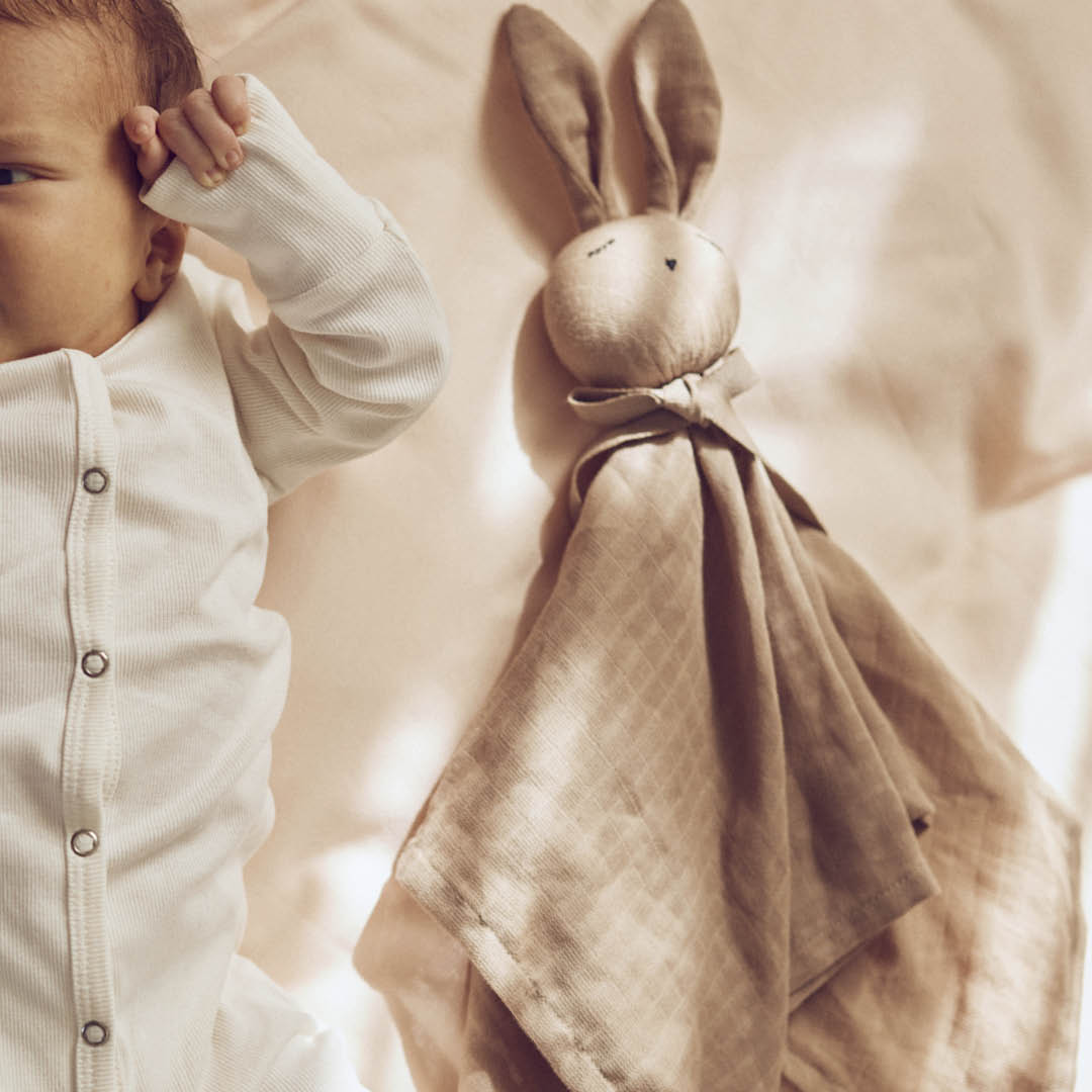 Müsli Solid Tutteldoekje - Baby Unisex Knuffeldoekje - Bruin 3