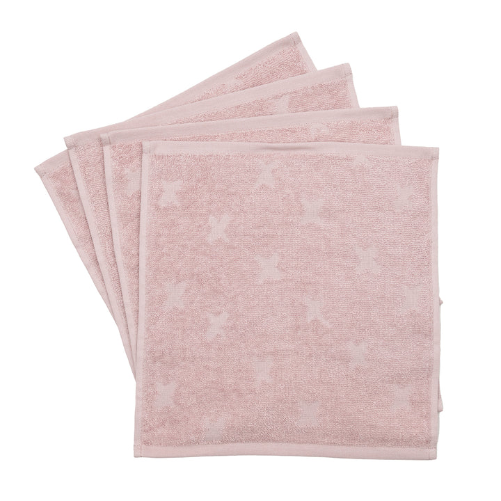 Müsli Spuugdoeken Set van 4 Nightingale - Baby  - Roze 2