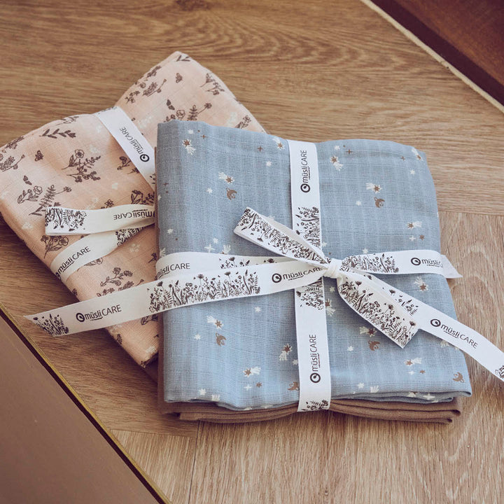  Müsli Stars Muslin Hydrofiele Luier 2-pack - Jongen Blauw 3