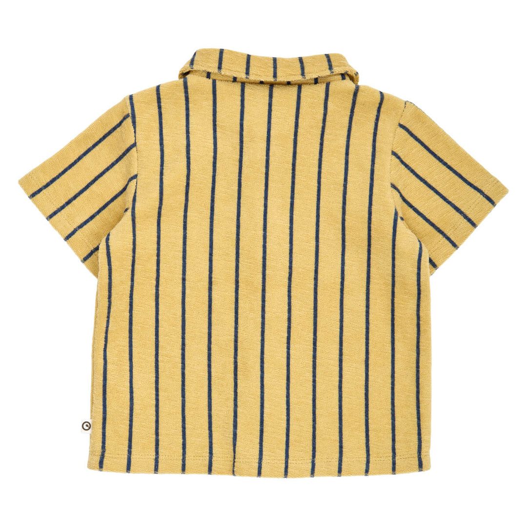 Müsli Terry Stripe Shirt Baby - Baby Blouse - Geel 2