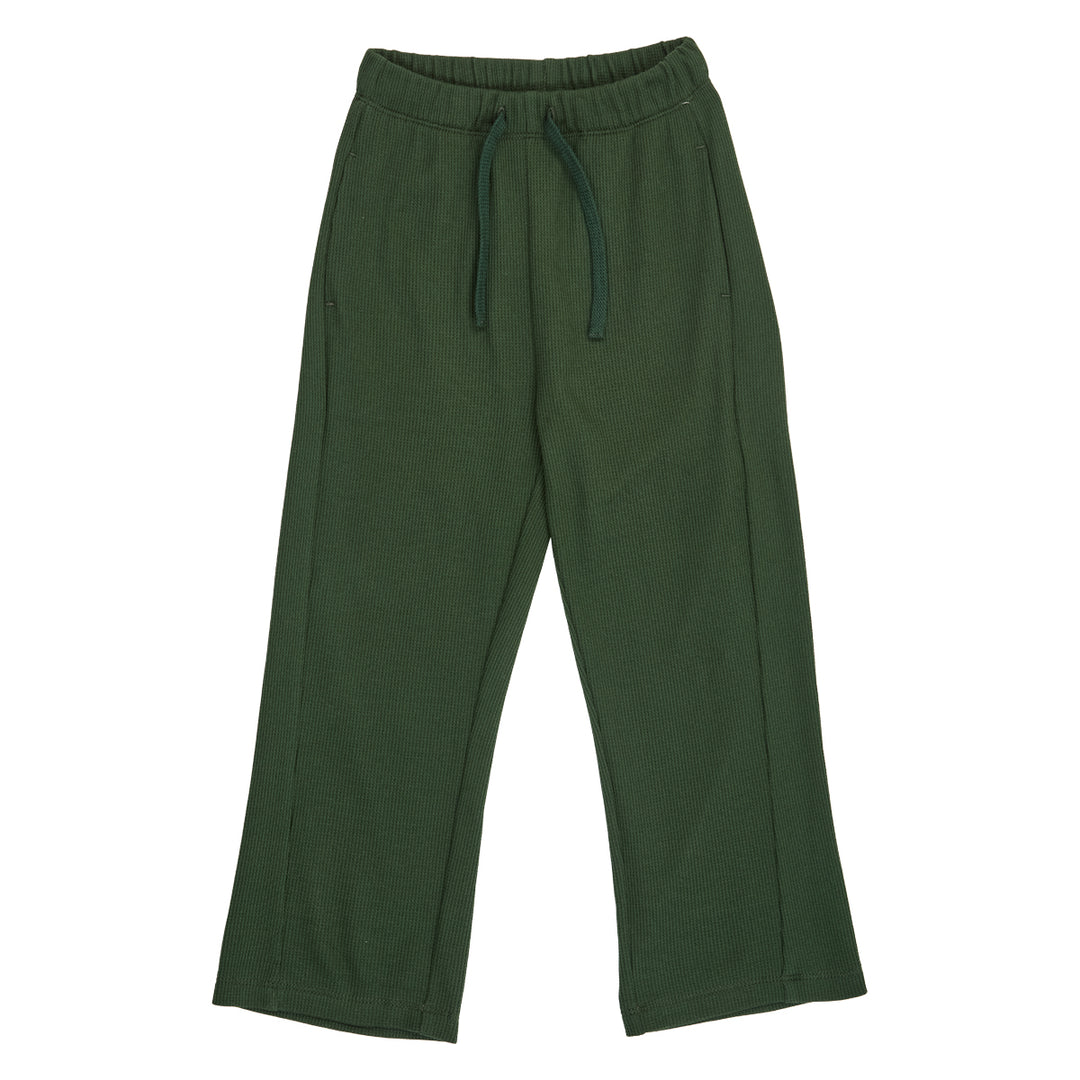 Müsli Waffle Pants Forest Green - Jongens Broek - Groen 1