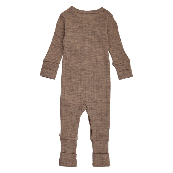 Müsli Woolly Rib Bodysuit Walnut Melange - Newborn Boxpakje 3