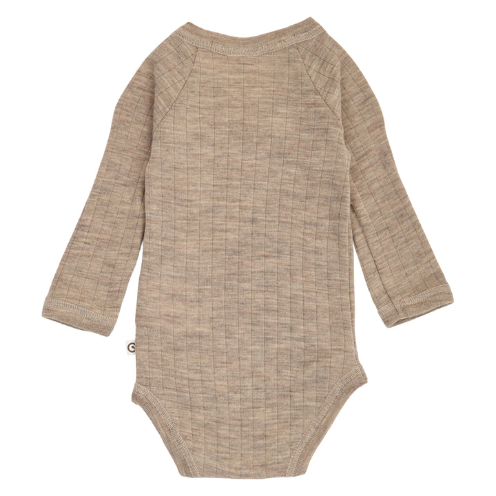Müsli Woolly Rib Wrap Body Balsam Melange - Newborn Romper 2