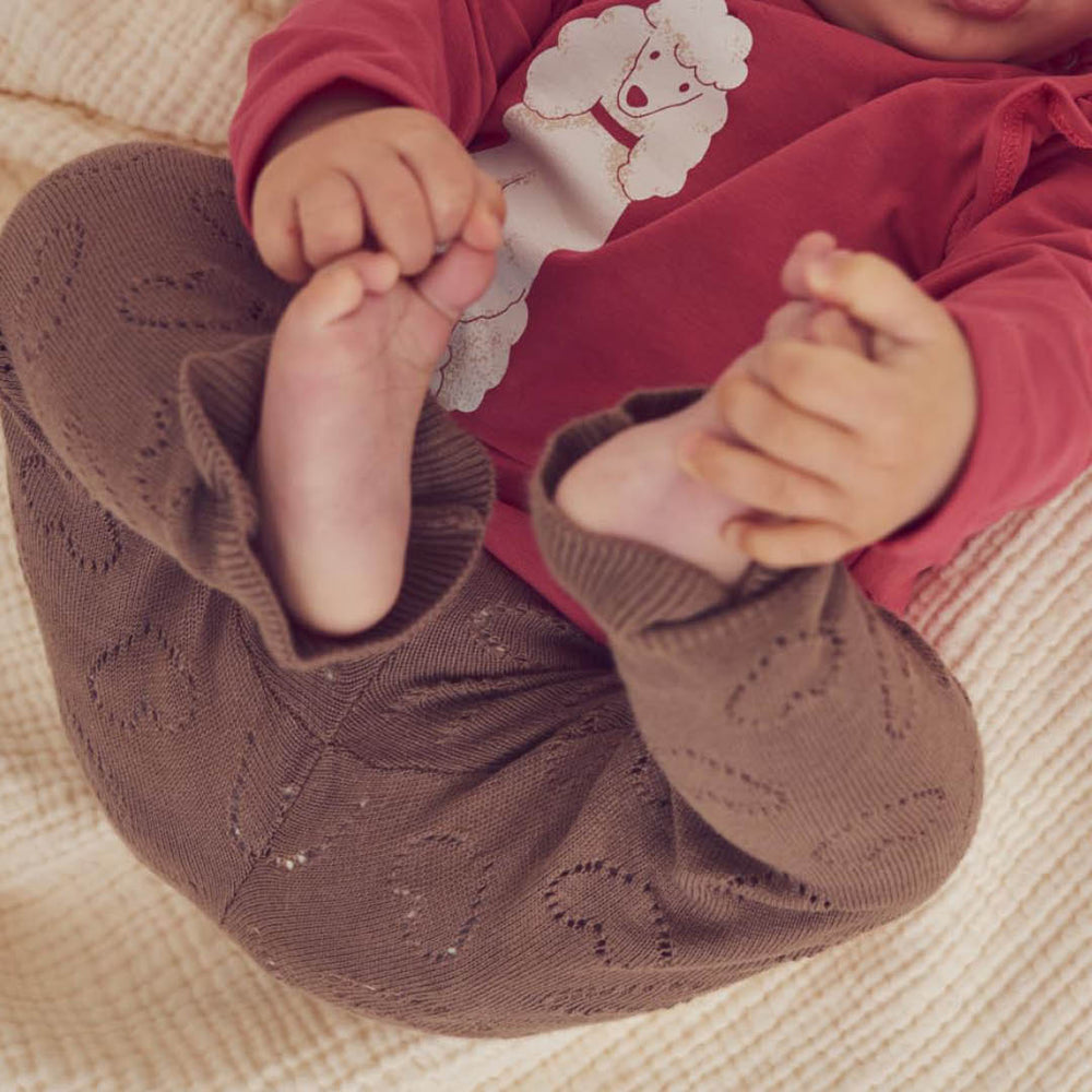 Müsli Knit Pointelle Heart Pants - Baby Meisjes Broek 2