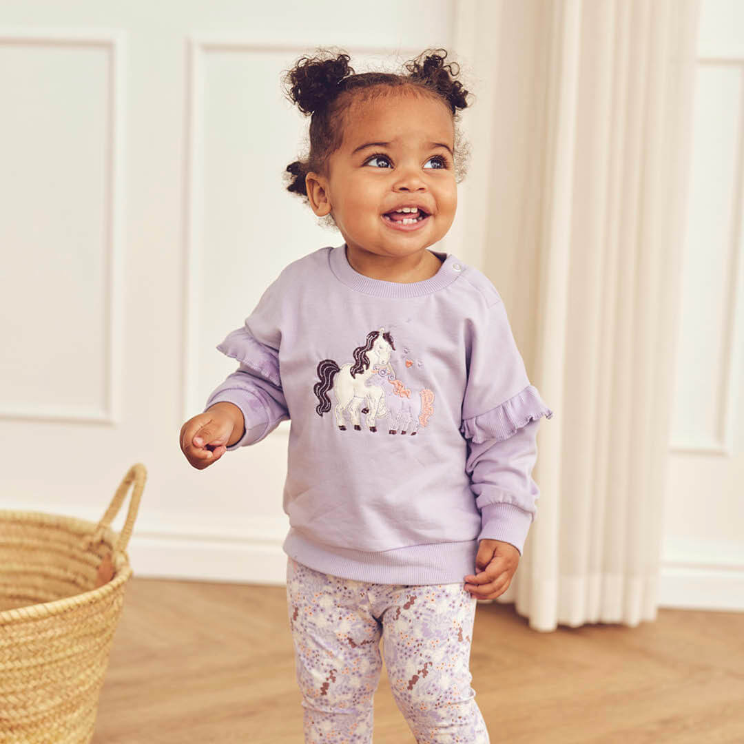 Müsli Prairie Frill Sweatshirt - Baby Meisjestrui - Lila 2