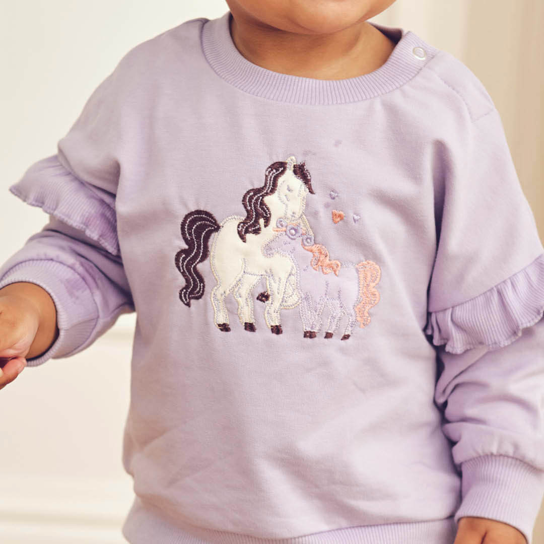 Müsli Prairie Frill Sweatshirt - Baby Meisjestrui - Lila 4