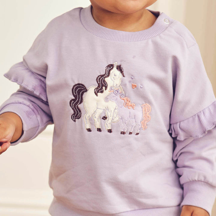 Müsli Prairie Frill Sweatshirt - Baby Meisjestrui - Lila 4