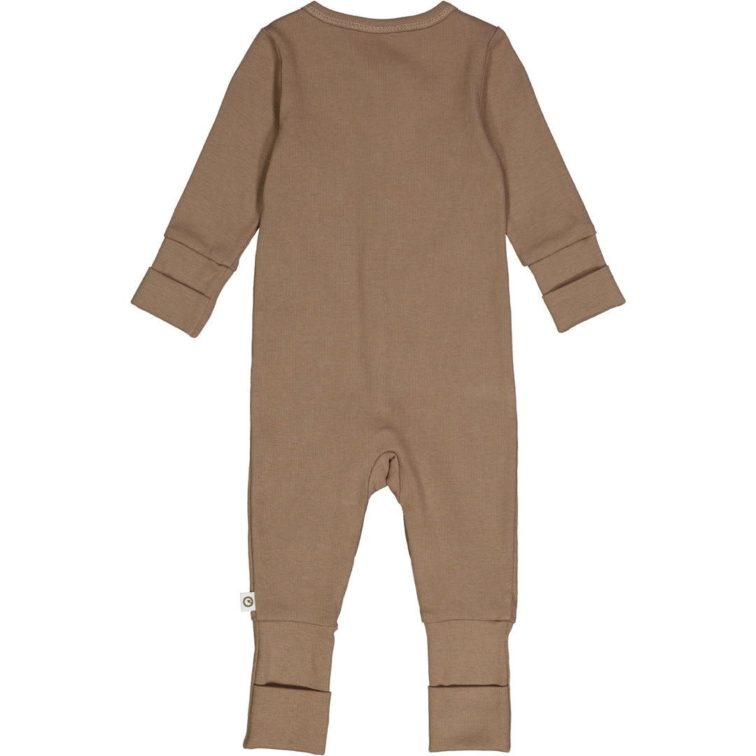 Müsli Rib Bodysuit Walnut - Newborn Boxpakje - Bruin 3