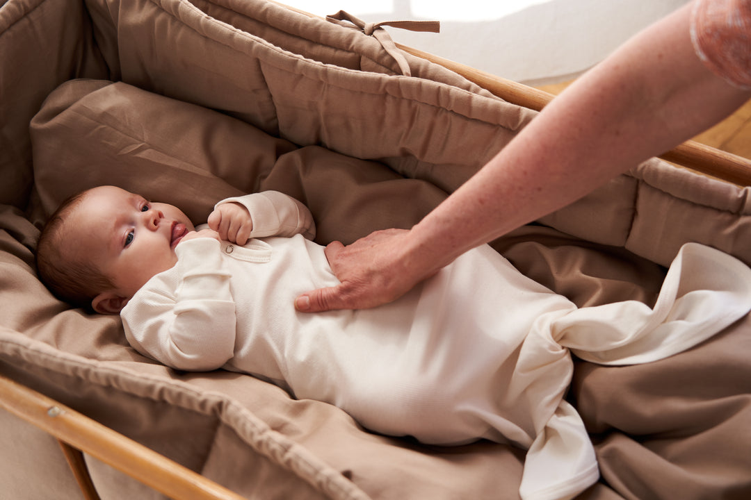 Müsli Rib Knot Gown Balsam Cream - Newborn Slaapzakje - Wit 6