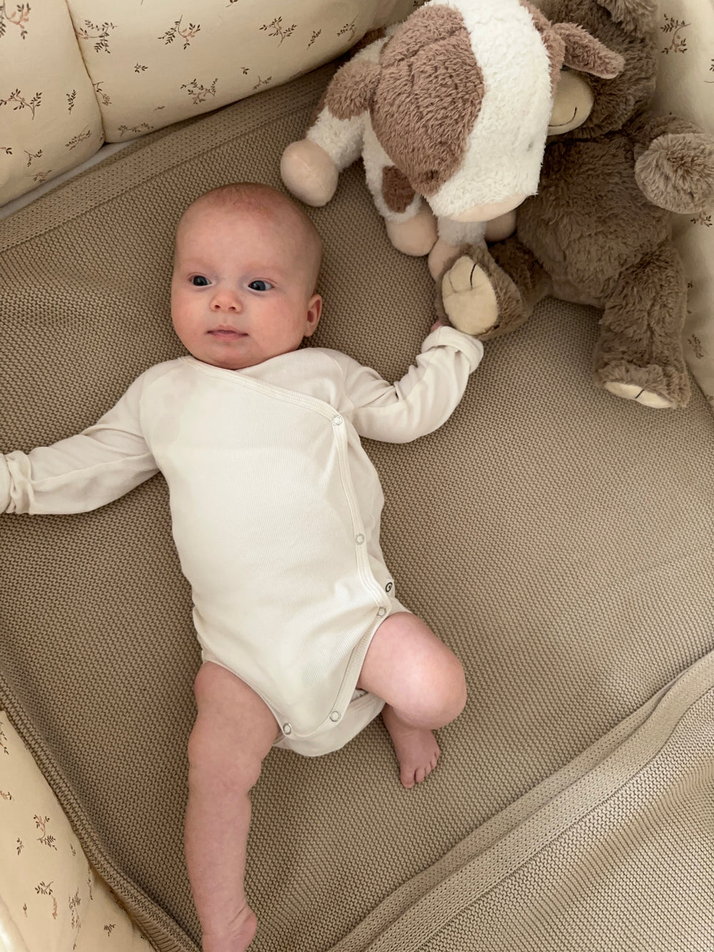 Müsli Rib Longsleeve Body Balsam Cream - Newborn Romper Wit 3