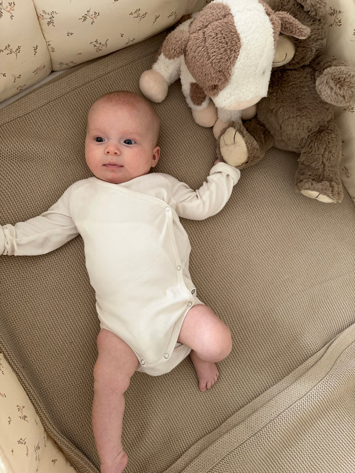 Müsli Rib Longsleeve Body Balsam Cream - Newborn Romper Wit 3