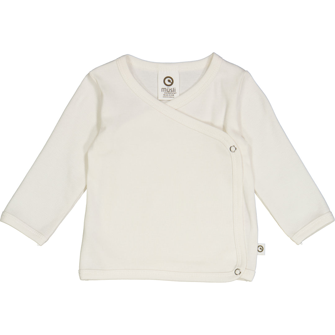 Müsli Rib Longsleeve Cardigan Balsam Cream - Newborn Vestje 1