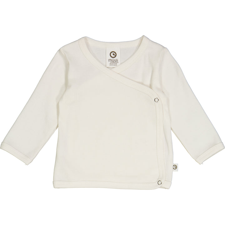 Müsli Rib Longsleeve Cardigan Balsam Cream - Newborn Vestje 1
