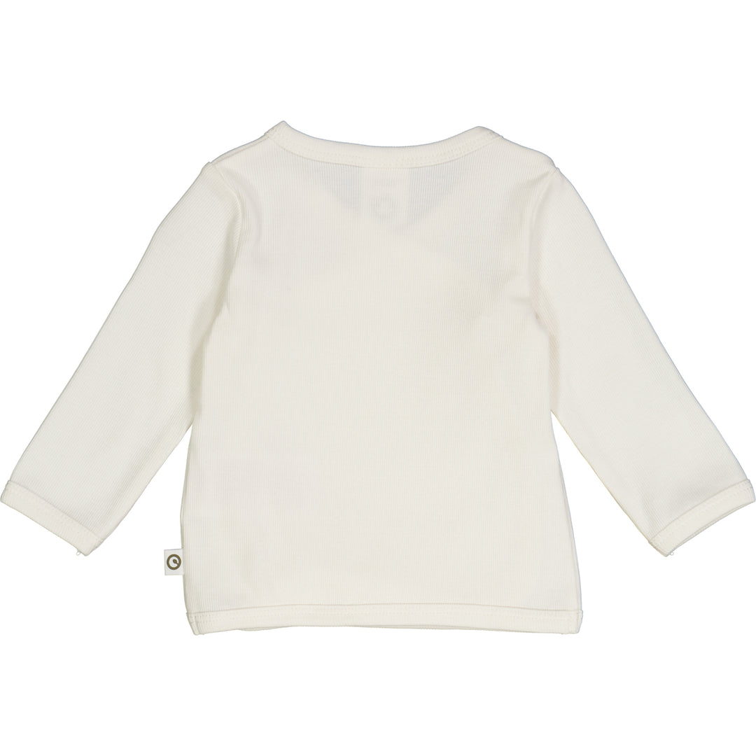 Müsli Rib Longsleeve Cardigan Balsam Cream - Newborn Vestje 2