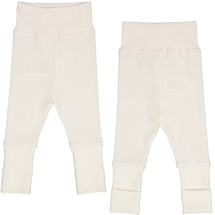 Müsli Rib Pants Balsam Cream - Newborn Baby Broekje - Wit 1
