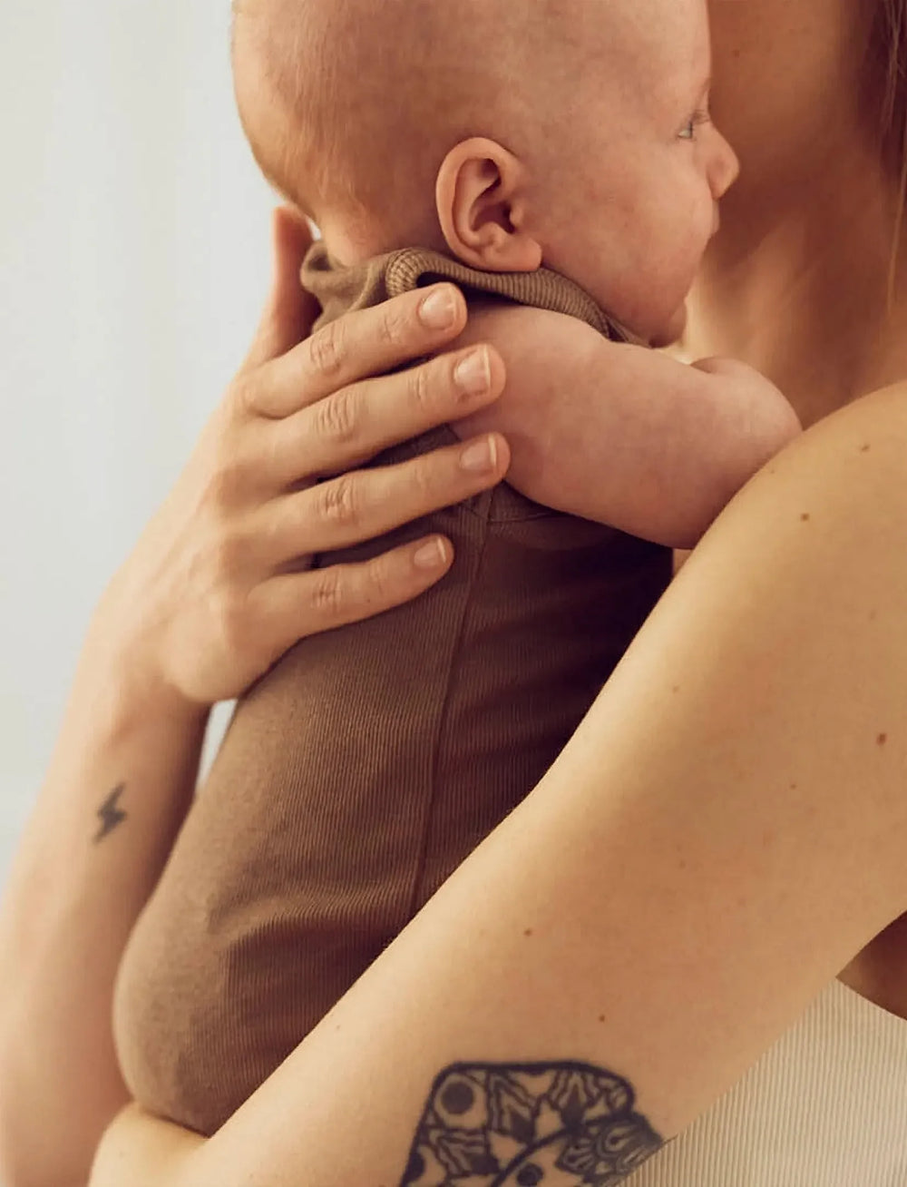 Müsli Rib Sleeveless Body Walnut - Newborn Romper Bruin 2