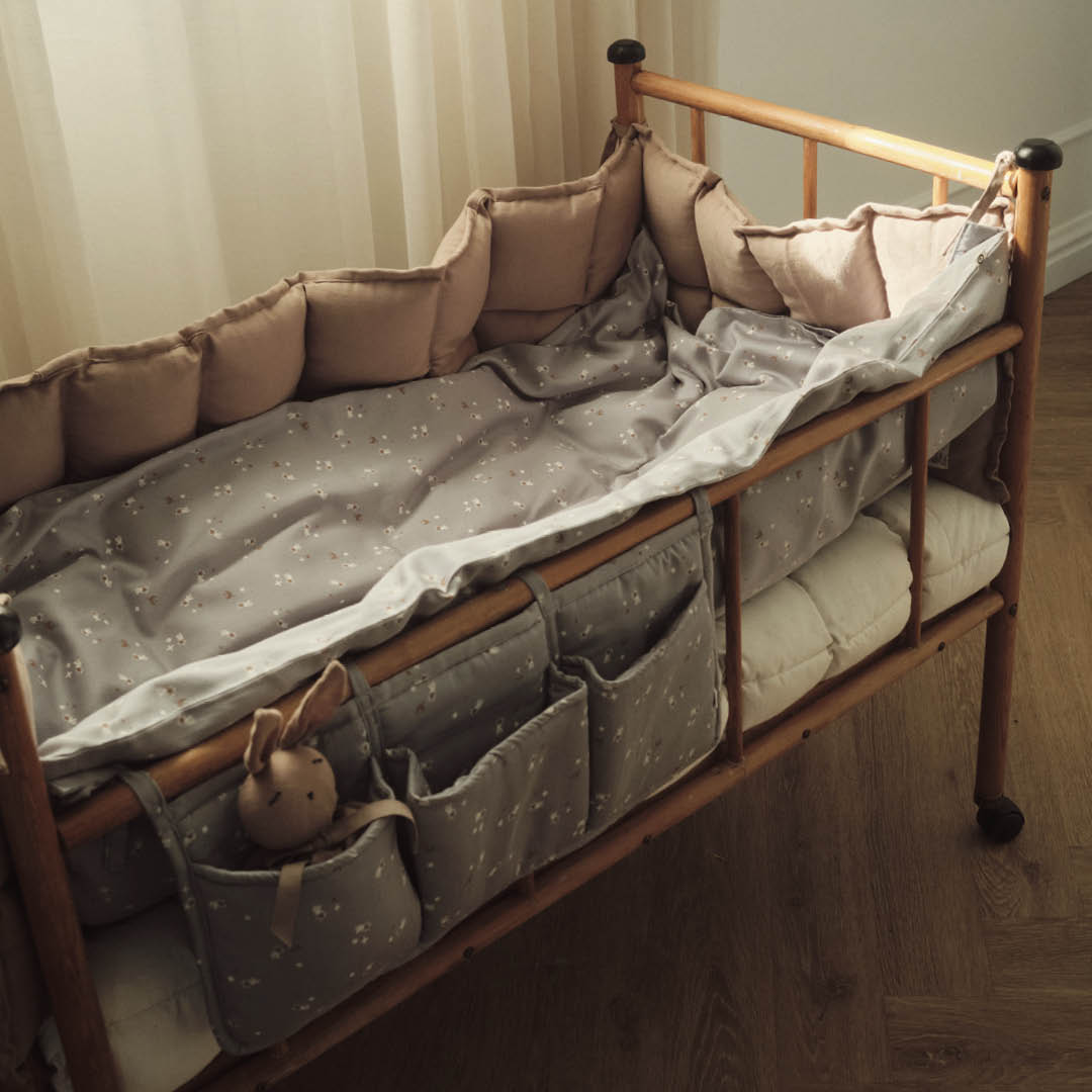 Müsli Stars Beddengoed Wiegje 70 x 100 cm Overtrekset Blauw 2