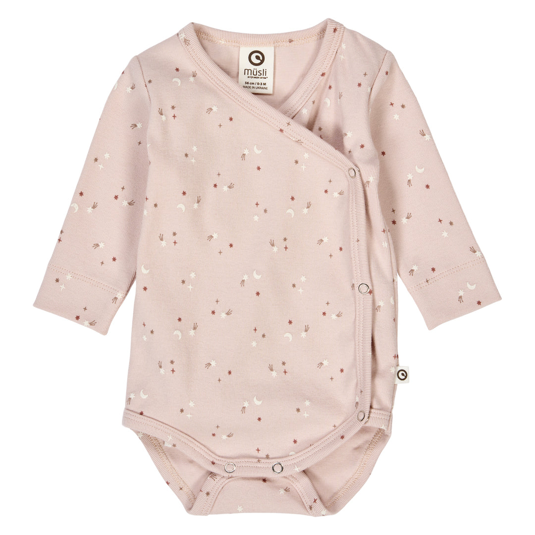 Müsli Stars Longsleeve Body Nightingale - Meisjes Romper 1