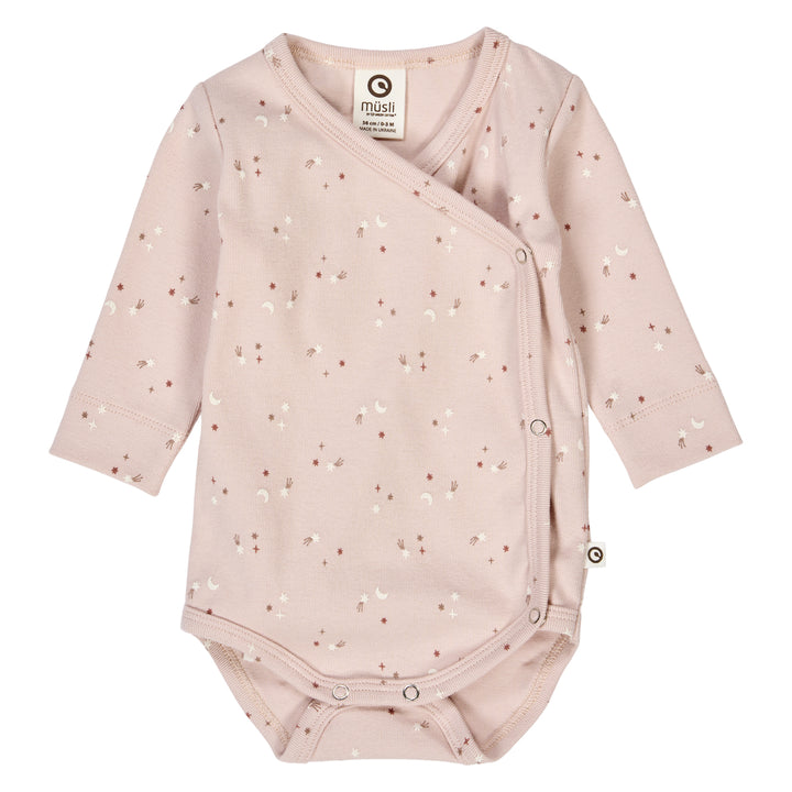 Müsli Stars Longsleeve Body Nightingale - Meisjes Romper 1