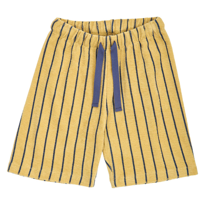 Müsli Terry Stripe Shorts - Korte Jongens Broek - Geel 1
