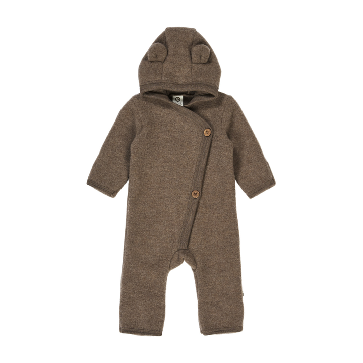 Müsli Woolly Fleece Suit - Newborn Outdoor Pakje Donkerbruin 1