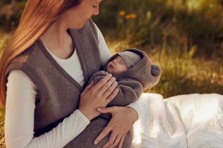 Müsli Woolly Fleece Suit - Newborn Outdoor Pakje Donkerbruin 4