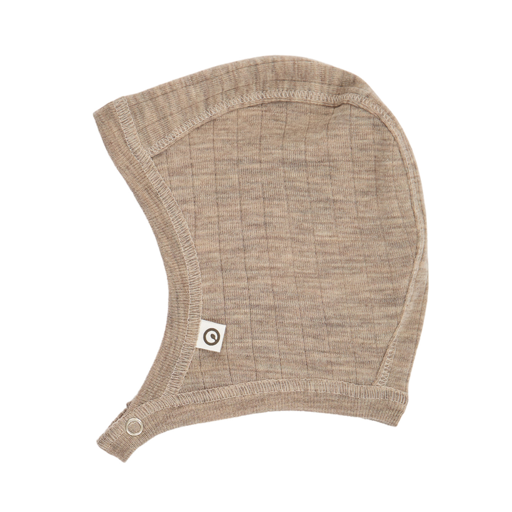 Müsli Woolly Rib Hat Balsam Melange - Newborn Muts Beige 1