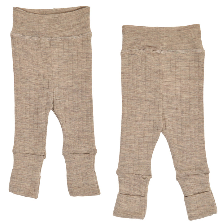 Müsli Woolly Rib Pants Balsam Melange - Newborn Broekje 1