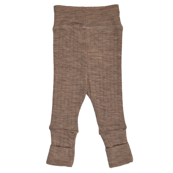 Müsli Woolly Rib Pants Walnut Melange - Newborn Broekje 3