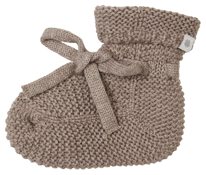 Noppies Knit Booties Nelson - Newborn Slofjes - Taupe 3