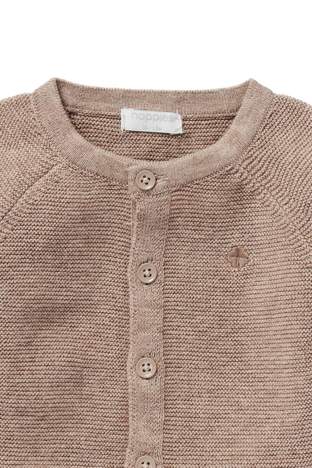 Noppies Knit Cardigan Naga - Newborn Vestje - Taupe 4