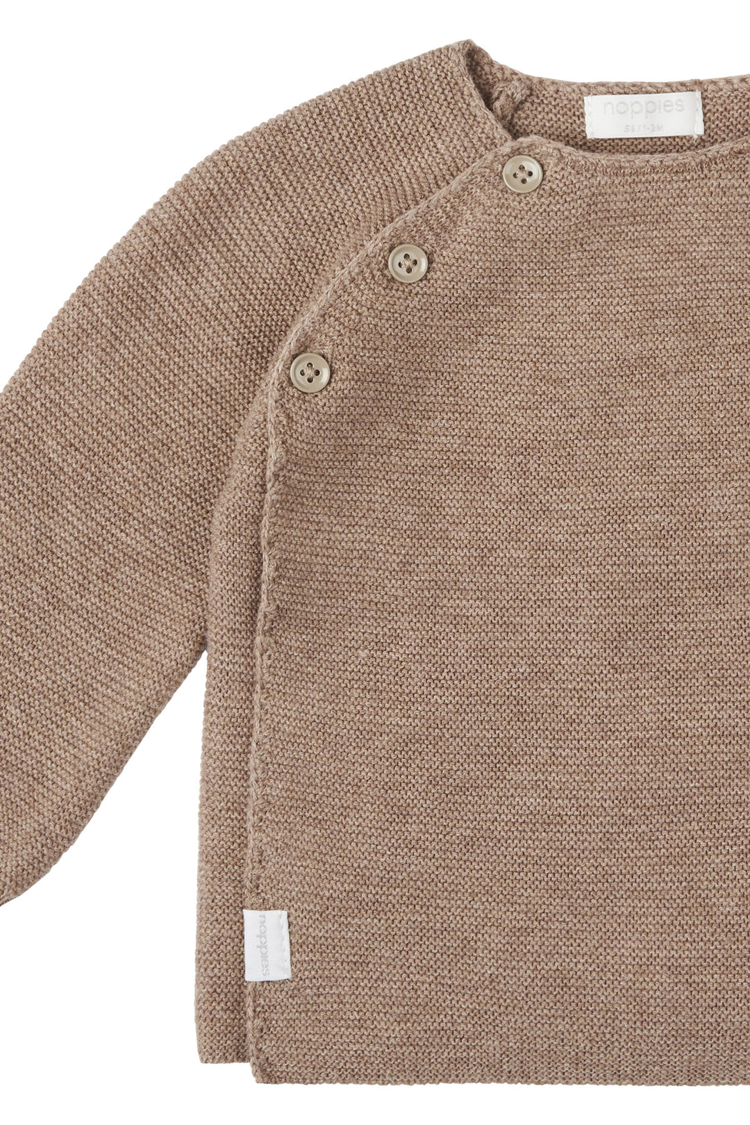 Noppies Knit Cardigan Pino - Newborn Trui - Taupe 4