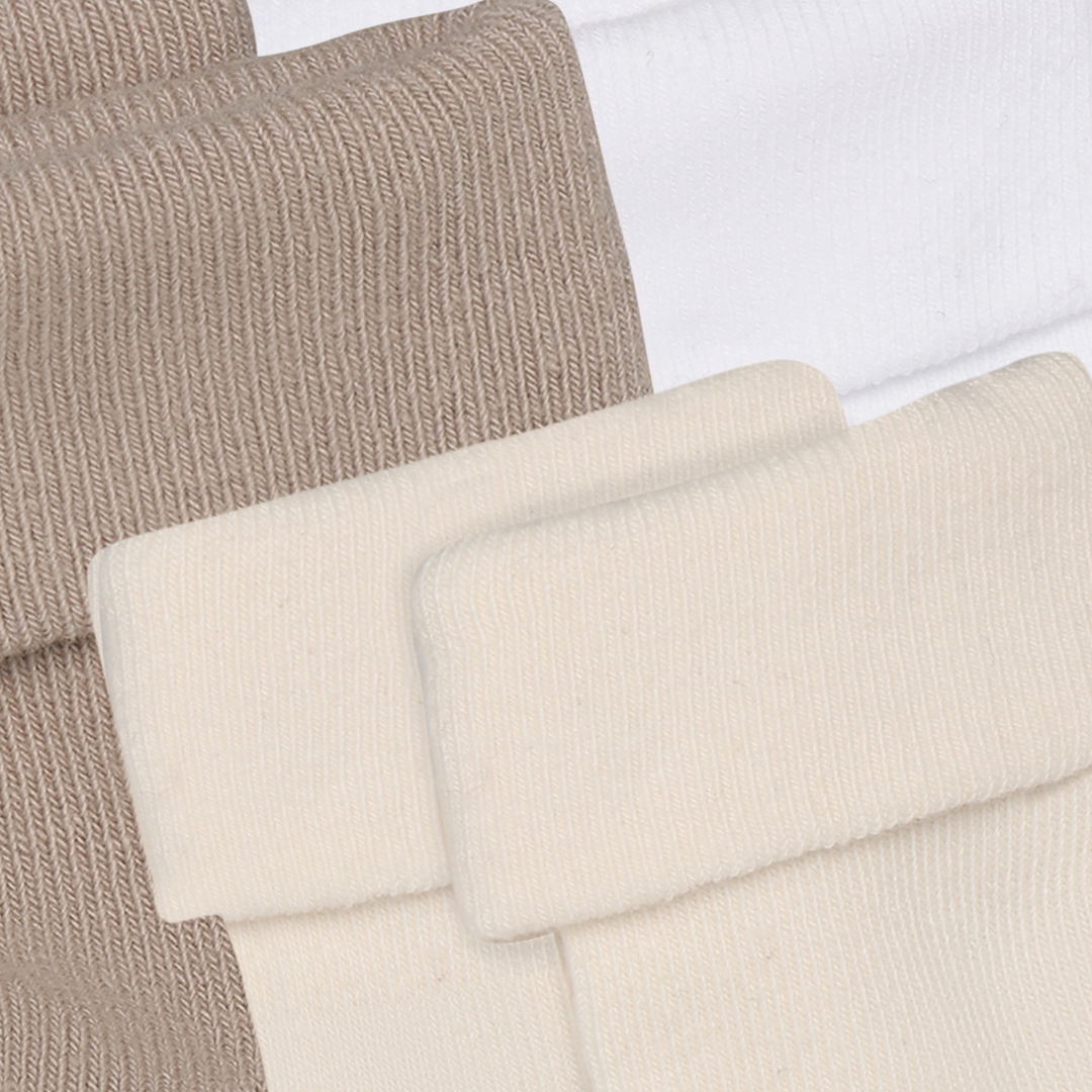 Noppies Newborn Socks 3-pack Oatmeal - Newborn Sokjes 5