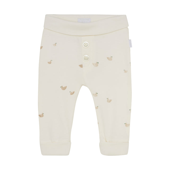 Noppies Pants Neal Ducks - Newborn Broekje - Ecru 1