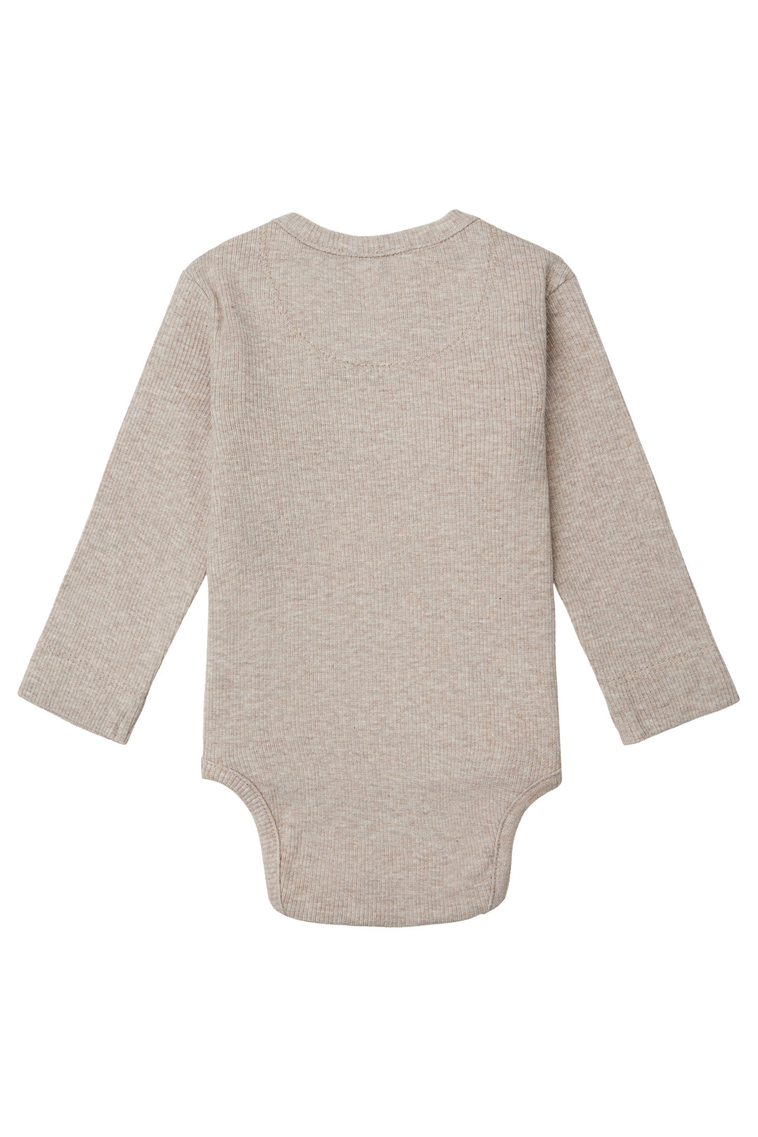 Noppies Rib Romper Nino Taupe Melange - Newborn Romper Bruin 3