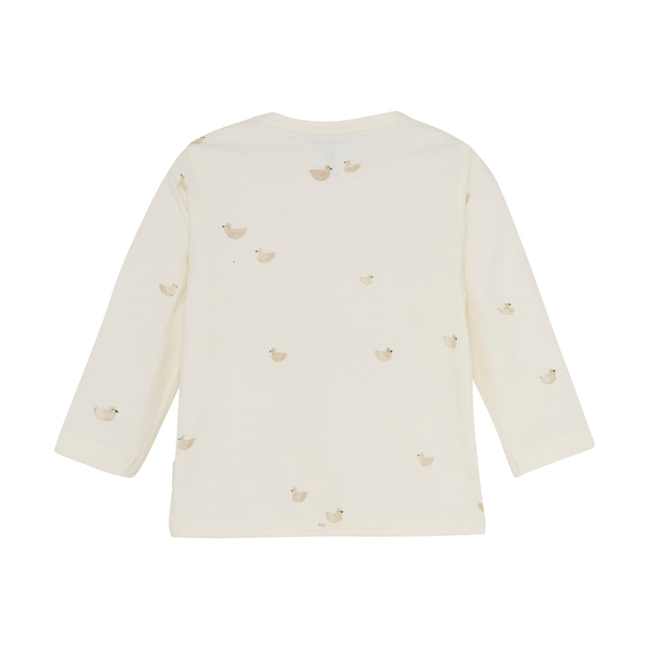 Noppies Wrap Tee Nour Ducks - Newborn Shirt - Ecru 3