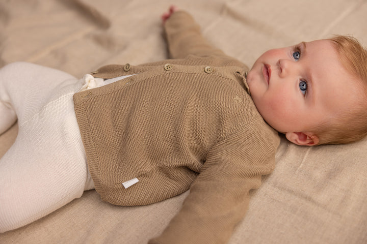 Noppies Knit Cardigan Naga - Newborn Vestje - Taupe 5