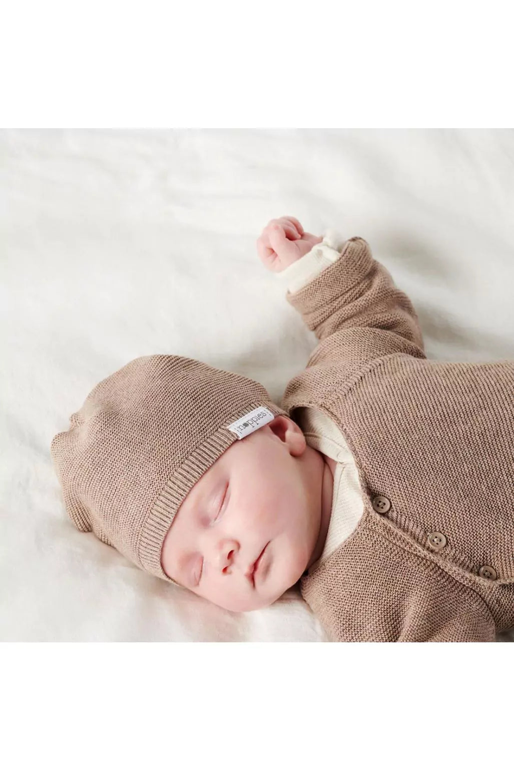 Noppies Knit Hat Rosita - Newborn Slofjes - Taupe 2