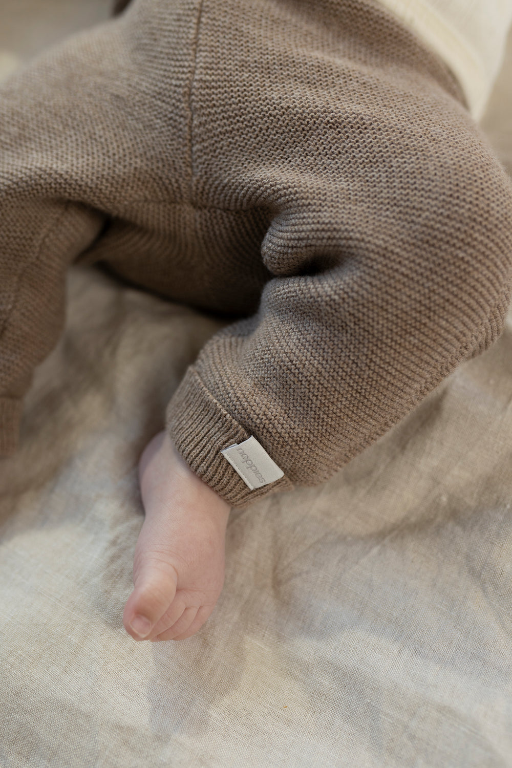 Noppies Knit Pants Grover - Newborn Broekje - Taupe 2