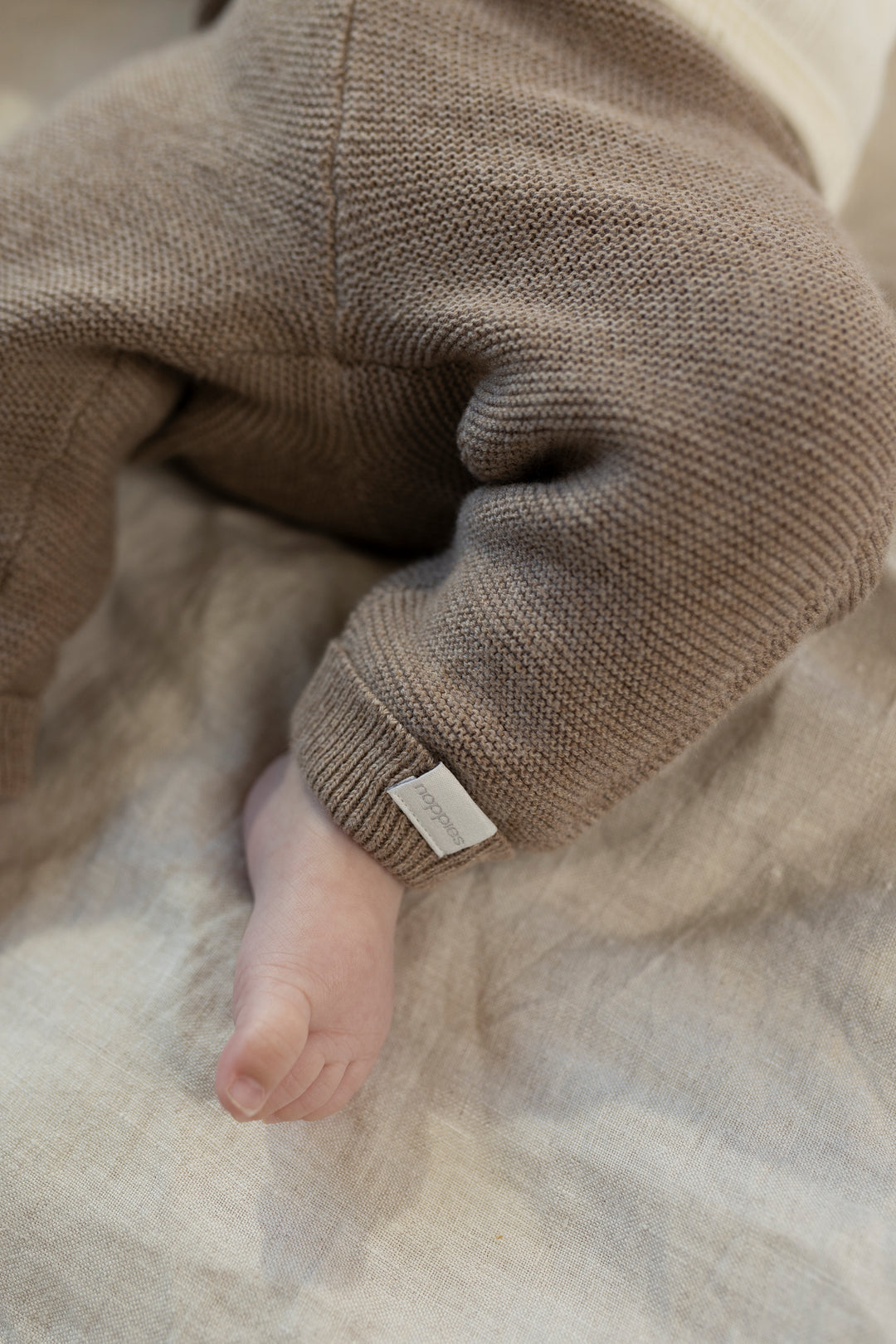 Noppies Knit Pants Grover - Newborn Broekje - Taupe 2