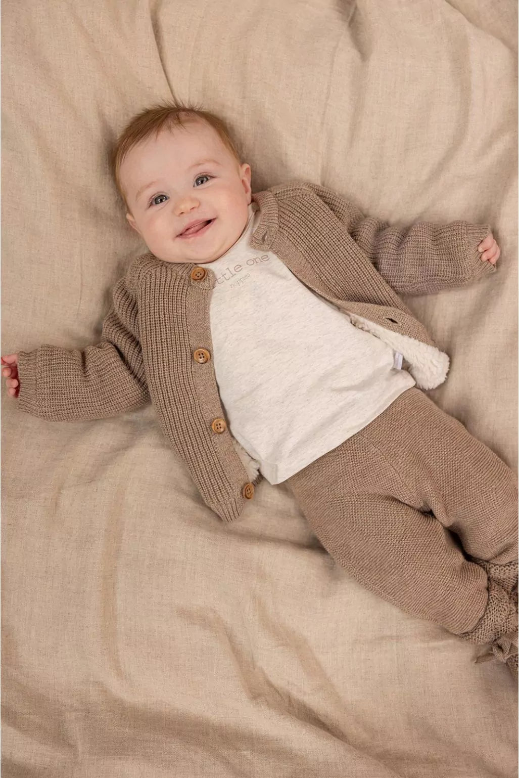 Noppies Knit Pants Grover - Newborn Broekje - Taupe 6