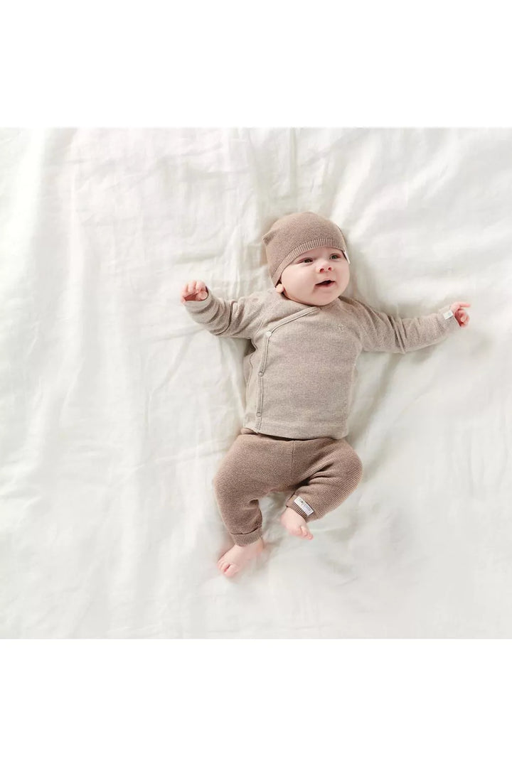 Noppies Knit Pants Grover - Newborn Broekje - Taupe 7
