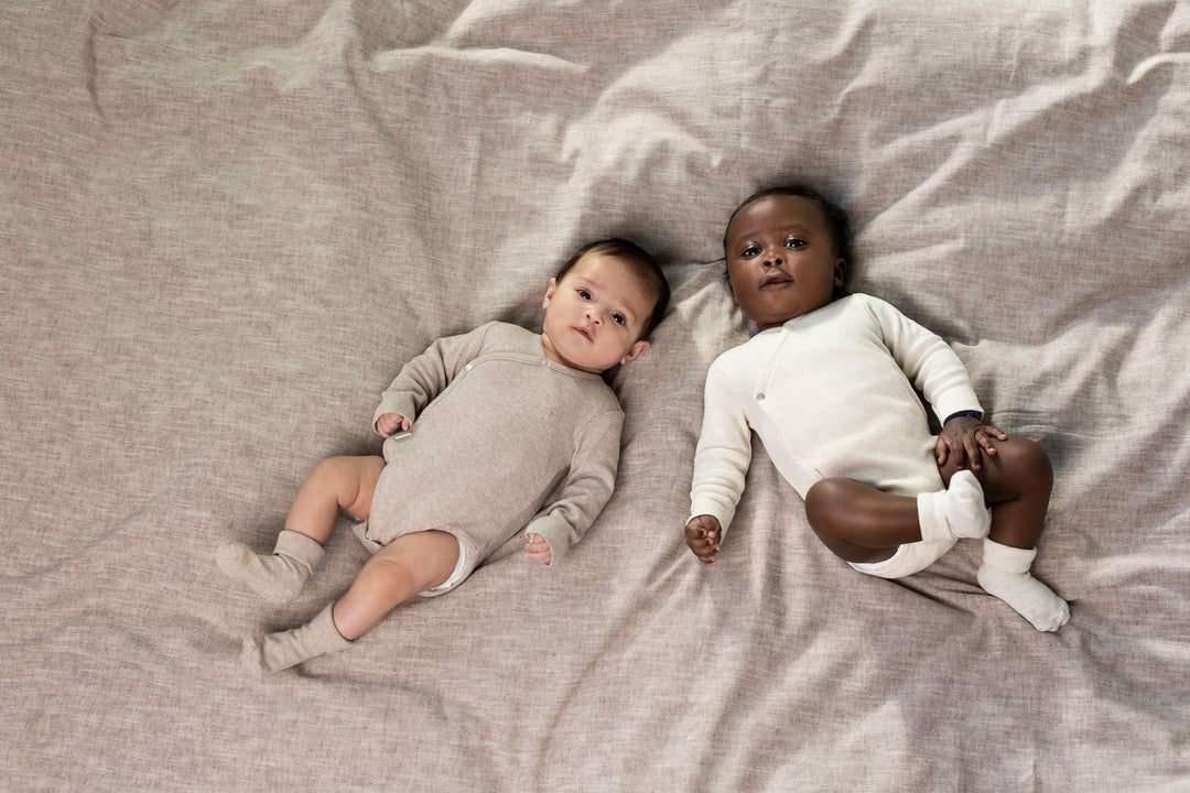 Noppies Rib Romper Nino Oatmeal - Newborn Romper - Zand 6