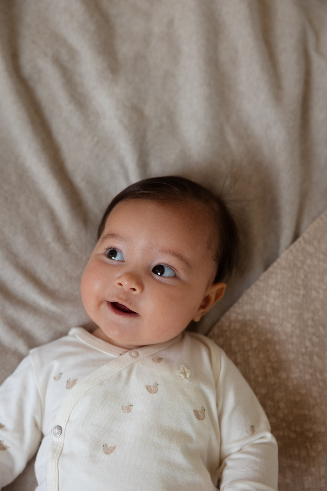 Noppies Wrap Tee Nour Ducks - Newborn Shirt - Ecru 8